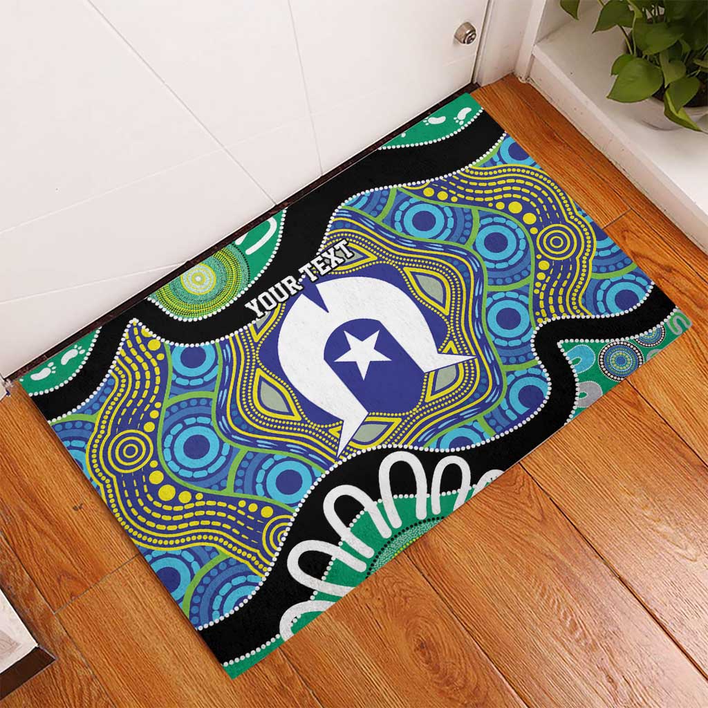 Torres Strait Islander Heal Country Personalised Rubber Doormat