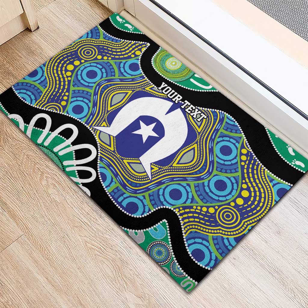 Torres Strait Islander Heal Country Personalised Rubber Doormat