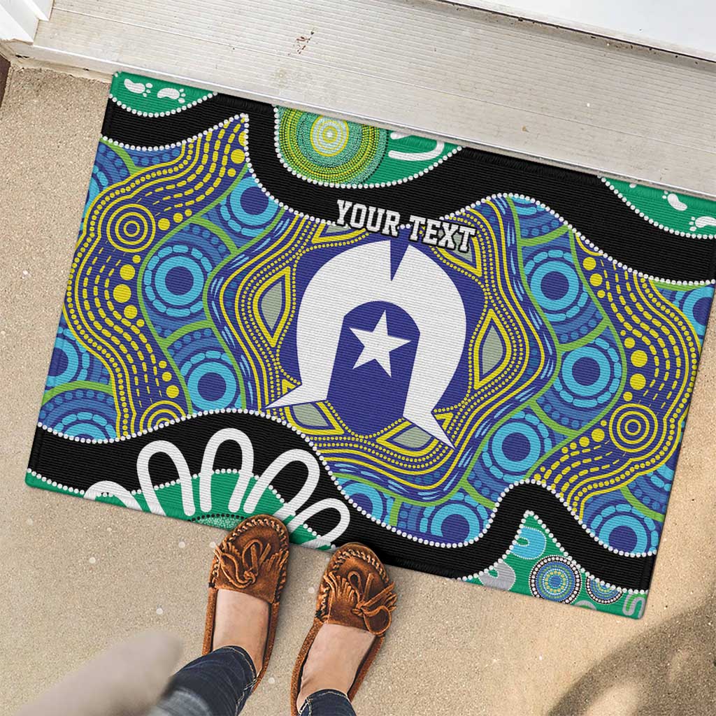 Torres Strait Islander Heal Country Personalised Rubber Doormat