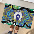 Torres Strait Islander Heal Country Personalised Rubber Doormat