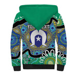 Torres Strait Islander Heal Country Personalised Sherpa Hoodie