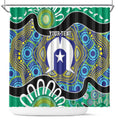 Torres Strait Islander Heal Country Personalised Shower Curtain