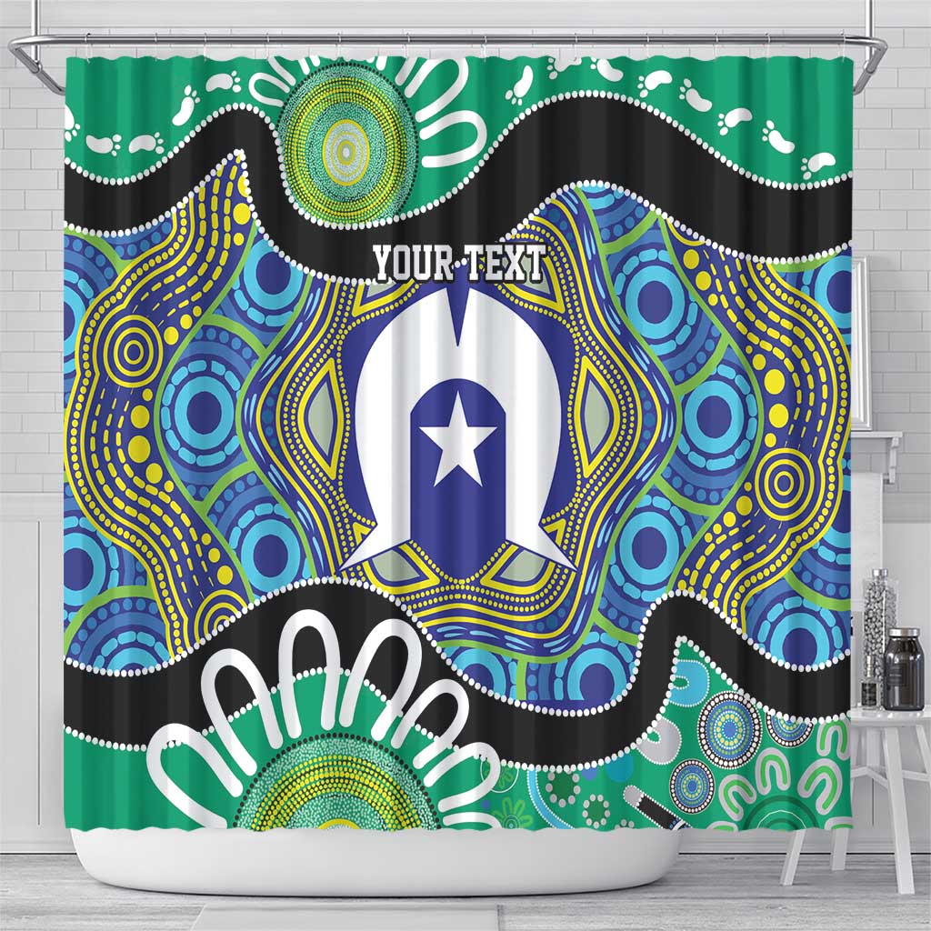 Torres Strait Islander Heal Country Personalised Shower Curtain