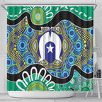 Torres Strait Islander Heal Country Personalised Shower Curtain