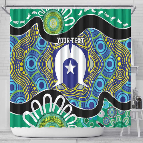 Torres Strait Islander Heal Country Personalised Shower Curtain