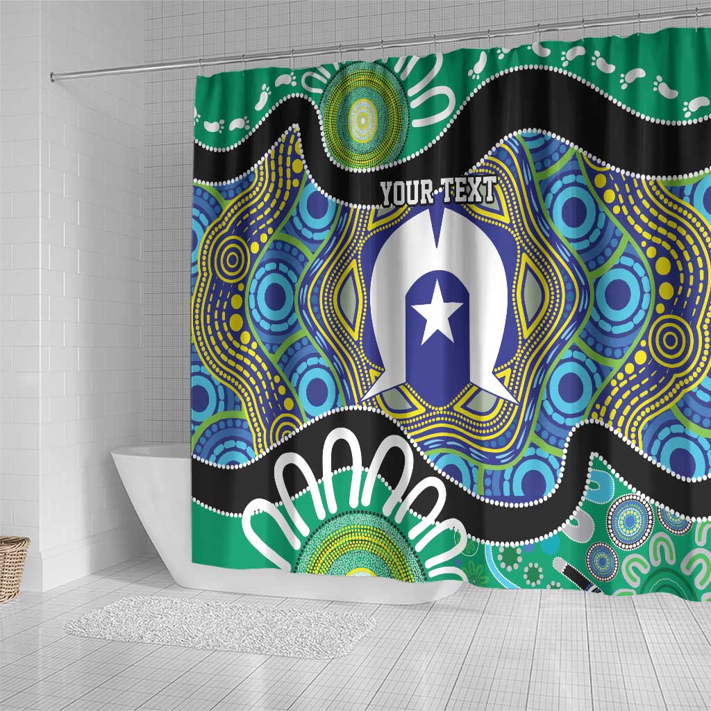 Torres Strait Islander Heal Country Personalised Shower Curtain