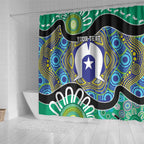 Torres Strait Islander Heal Country Personalised Shower Curtain