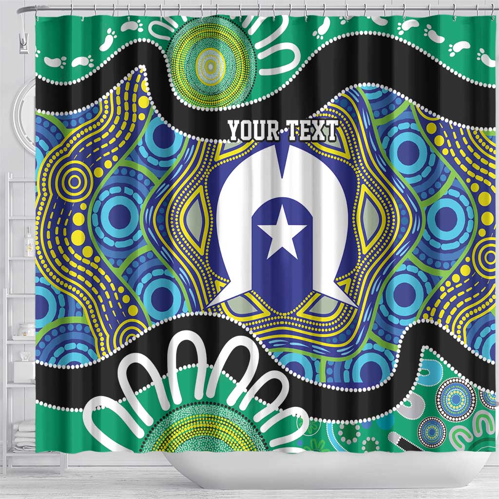 Torres Strait Islander Heal Country Personalised Shower Curtain