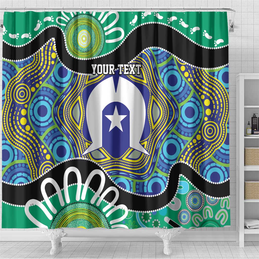 Torres Strait Islander Heal Country Personalised Shower Curtain