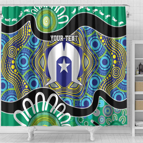 Torres Strait Islander Heal Country Personalised Shower Curtain