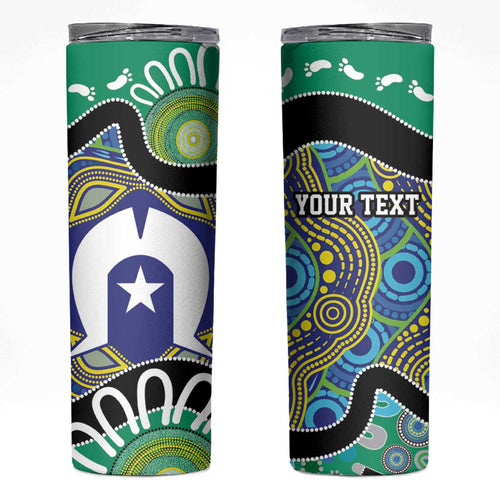 Torres Strait Islander Heal Country Personalised Skinny Tumbler