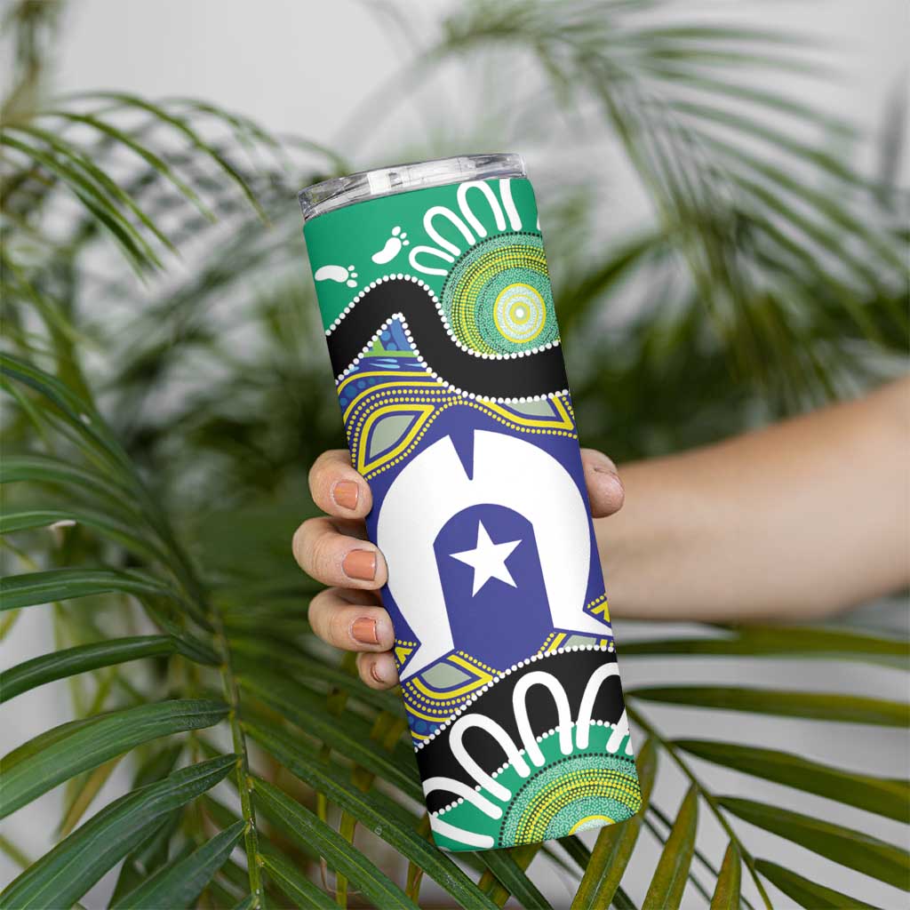 Torres Strait Islander Heal Country Personalised Skinny Tumbler