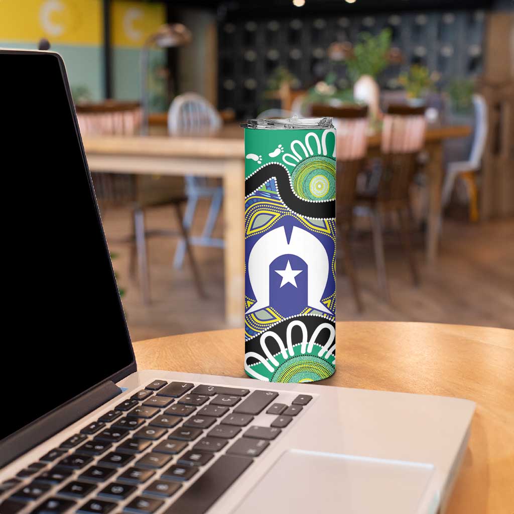 Torres Strait Islander Heal Country Personalised Skinny Tumbler