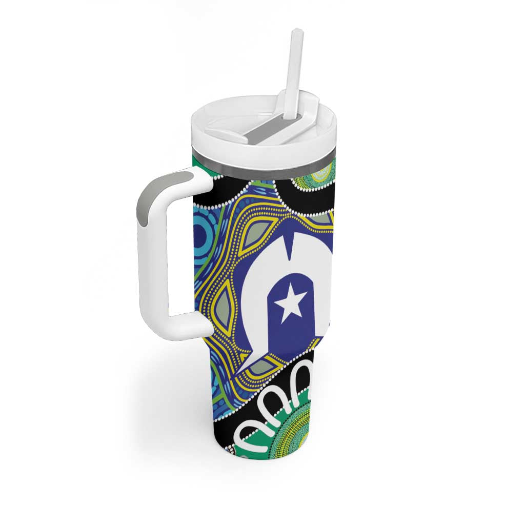 Torres Strait Islander Heal Country Personalised Tumbler With Handle
