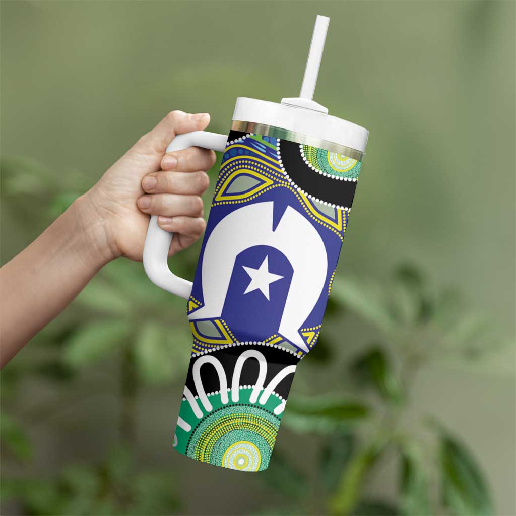 Torres Strait Islander Heal Country Personalised Tumbler With Handle