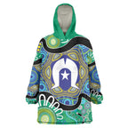 Torres Strait Islander Heal Country Personalised Wearable Blanket Hoodie