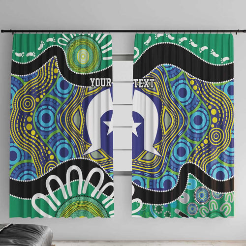 Torres Strait Islander Heal Country Personalised Window Curtain