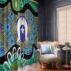 Torres Strait Islander Heal Country Personalised Window Curtain