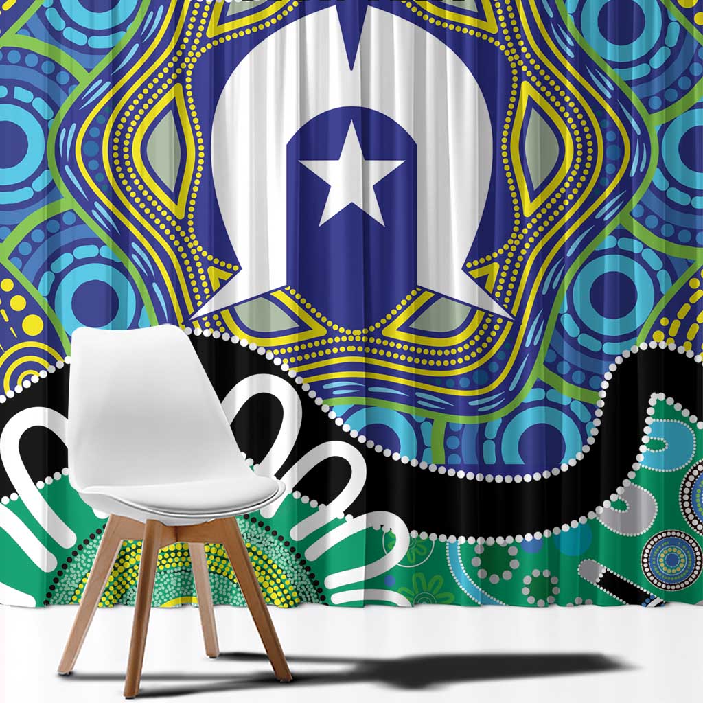 Torres Strait Islander Heal Country Personalised Window Curtain