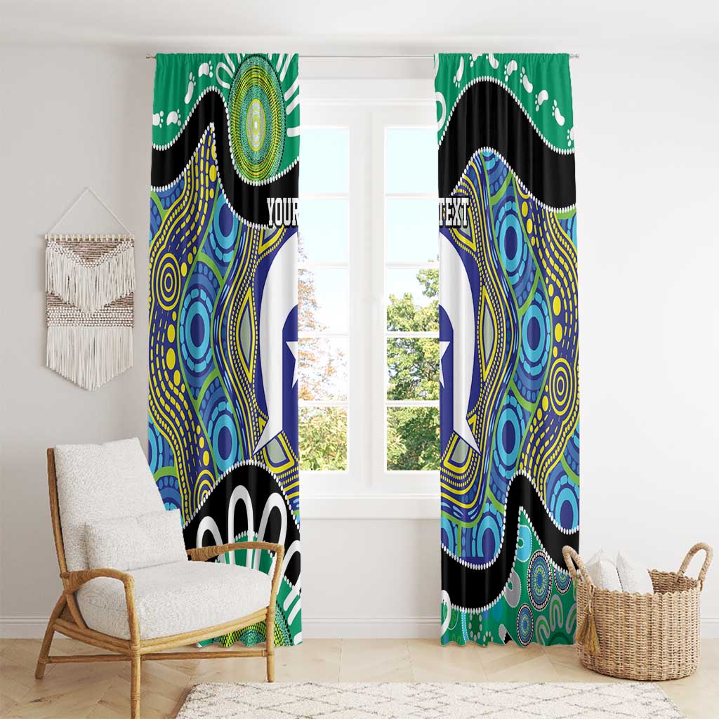 Torres Strait Islander Heal Country Personalised Window Curtain