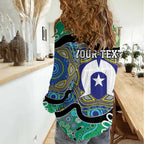 Torres Strait Islander Heal Country Personalised Women Casual Shirt