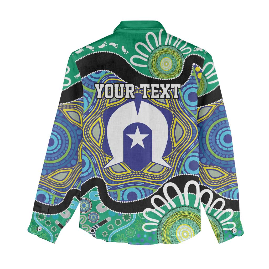 Torres Strait Islander Heal Country Personalised Women Casual Shirt