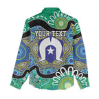 Torres Strait Islander Heal Country Personalised Women Casual Shirt