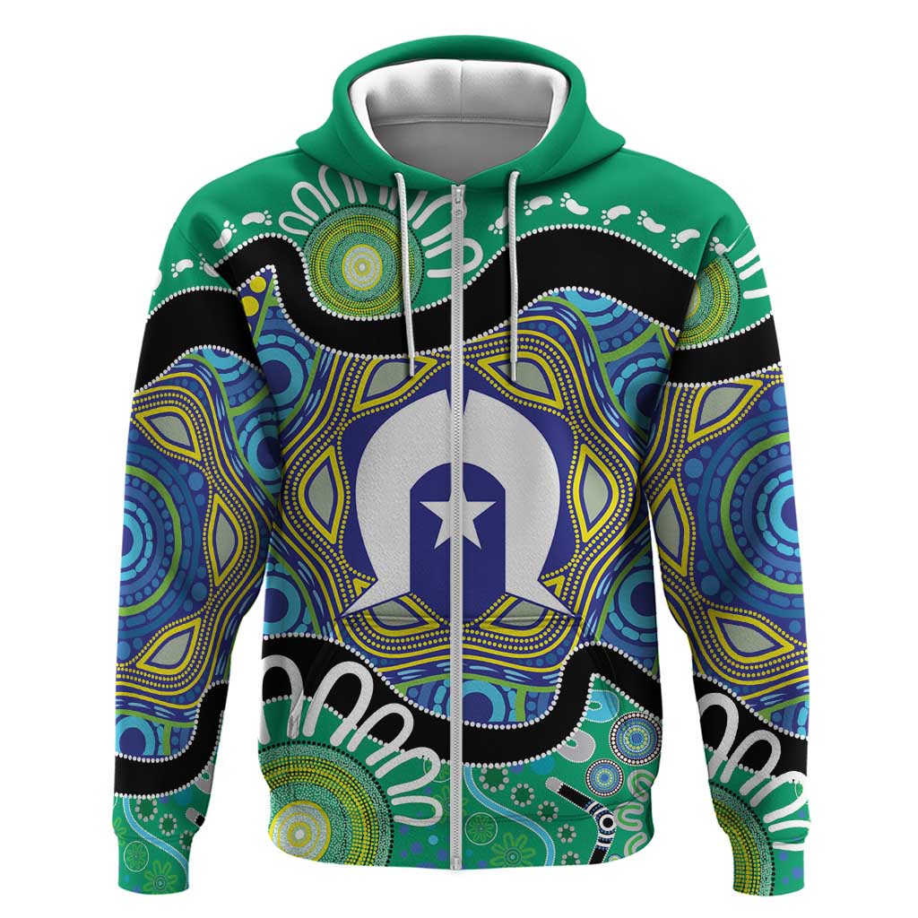 Torres Strait Islander Heal Country Personalised Zip Hoodie