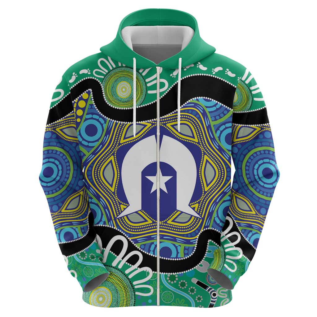 Torres Strait Islander Heal Country Personalised Zip Hoodie