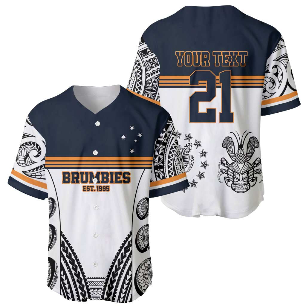 Australia Rugby Pacific Custom Baseball Jersey 2003 Brumby Vintage Old
