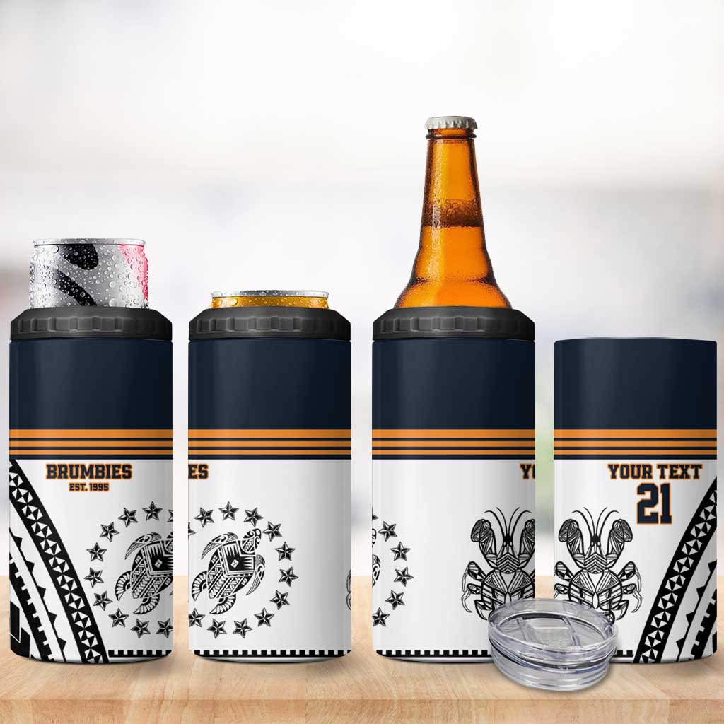 Australia Rugby Pacific Custom 4 in 1 Can Cooler Tumbler 2003 Brumby Vintage Old