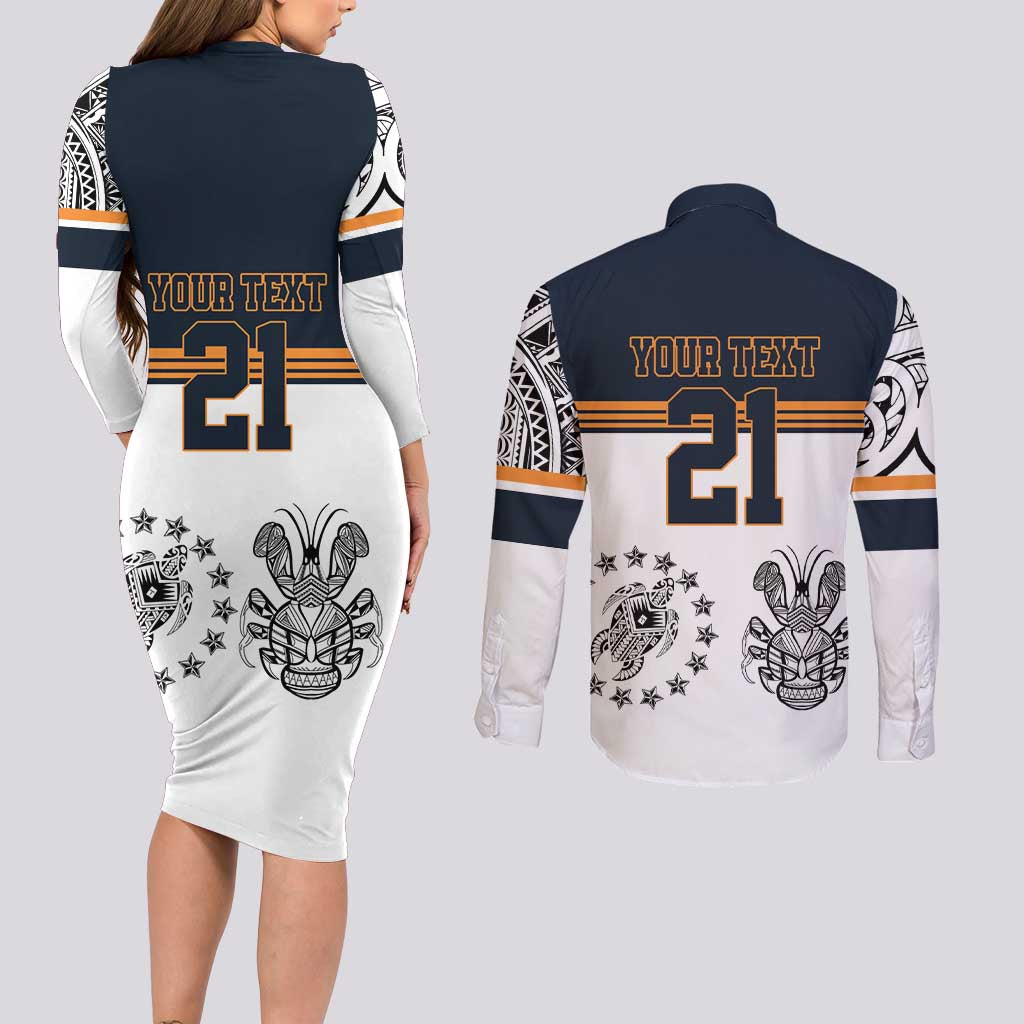 Australia Rugby Pacific Custom Couples Matching Long Sleeve Bodycon Dress and Long Sleeve Button Shirt 2003 Brumby Vintage Old