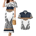 Australia Rugby Pacific Custom Couples Matching Mermaid Dress and Hawaiian Shirt 2003 Brumby Vintage Old