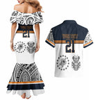 Australia Rugby Pacific Custom Couples Matching Mermaid Dress and Hawaiian Shirt 2003 Brumby Vintage Old