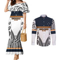 Australia Rugby Pacific Custom Couples Matching Mermaid Dress and Long Sleeve Button Shirt 2003 Brumby Vintage Old