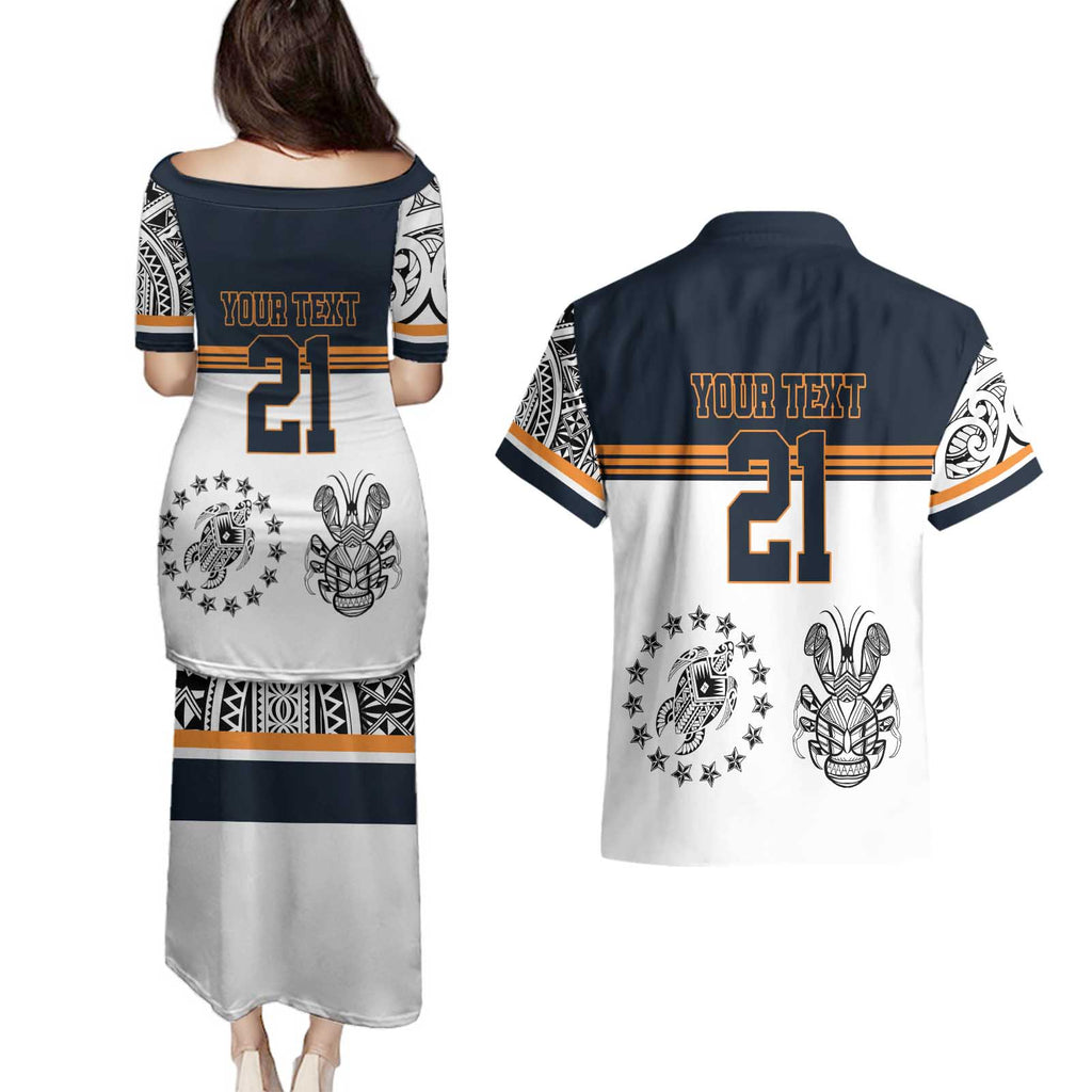 Australia Rugby Pacific Custom Couples Matching Puletasi and Hawaiian Shirt 2003 Brumby Vintage Old