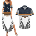Australia Rugby Pacific Custom Couples Matching Summer Maxi Dress and Hawaiian Shirt 2003 Brumby Vintage Old