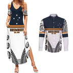 Australia Rugby Pacific Custom Couples Matching Summer Maxi Dress and Long Sleeve Button Shirt 2003 Brumby Vintage Old