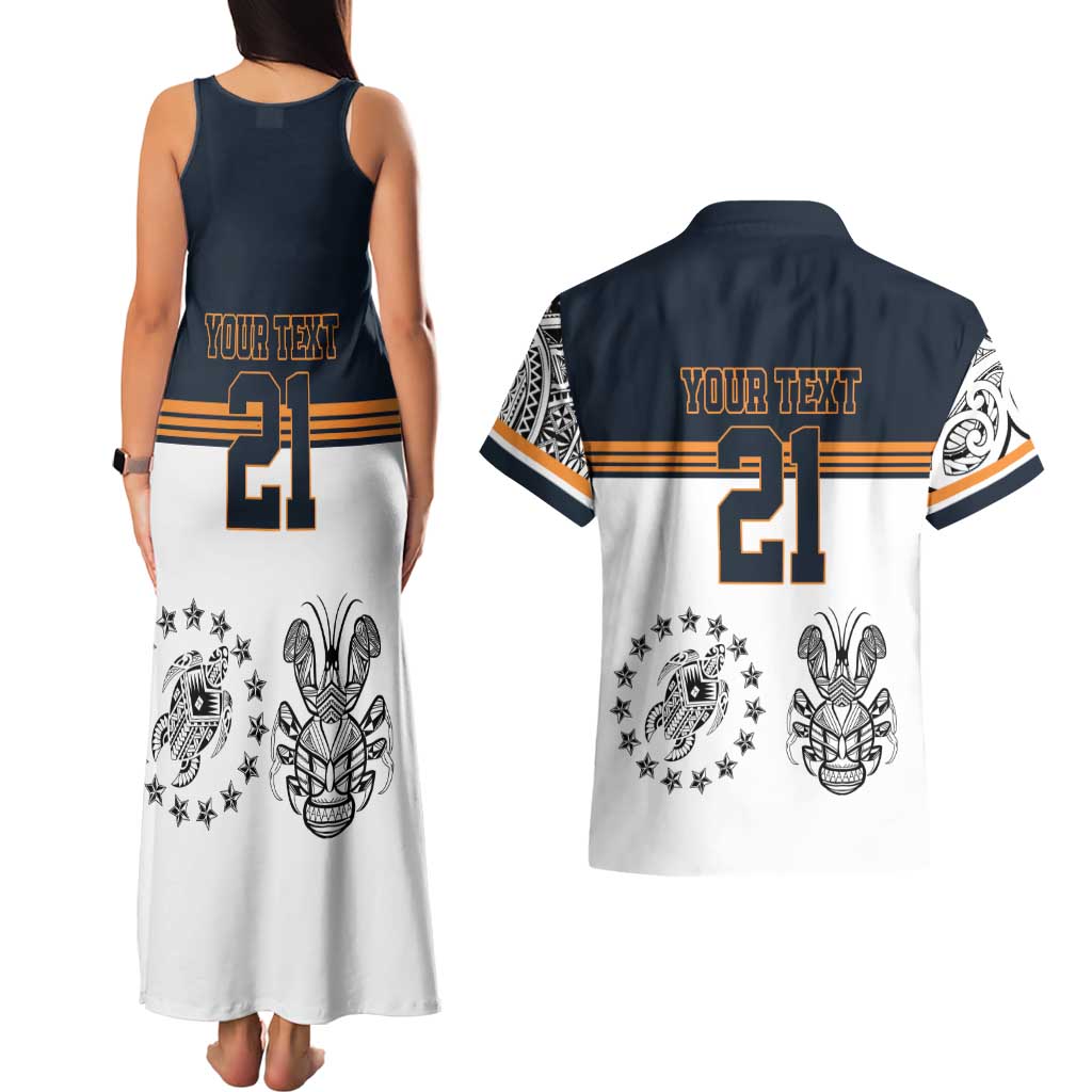 Australia Rugby Pacific Custom Couples Matching Tank Maxi Dress and Hawaiian Shirt 2003 Brumby Vintage Old