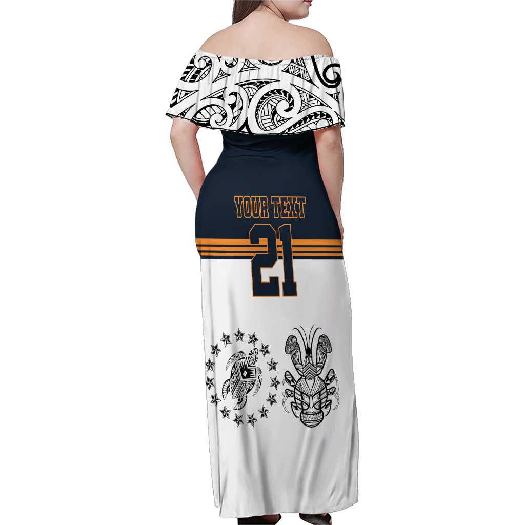 Australia Rugby Pacific Custom Family Matching Off Shoulder Maxi Dress and Hawaiian Shirt 2003 Brumby Vintage Old