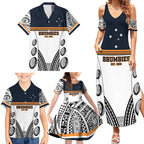 Australia Rugby Pacific Custom Family Matching Summer Maxi Dress and Hawaiian Shirt 2003 Brumby Vintage Old