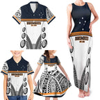 Australia Rugby Pacific Custom Family Matching Tank Maxi Dress and Hawaiian Shirt 2003 Brumby Vintage Old