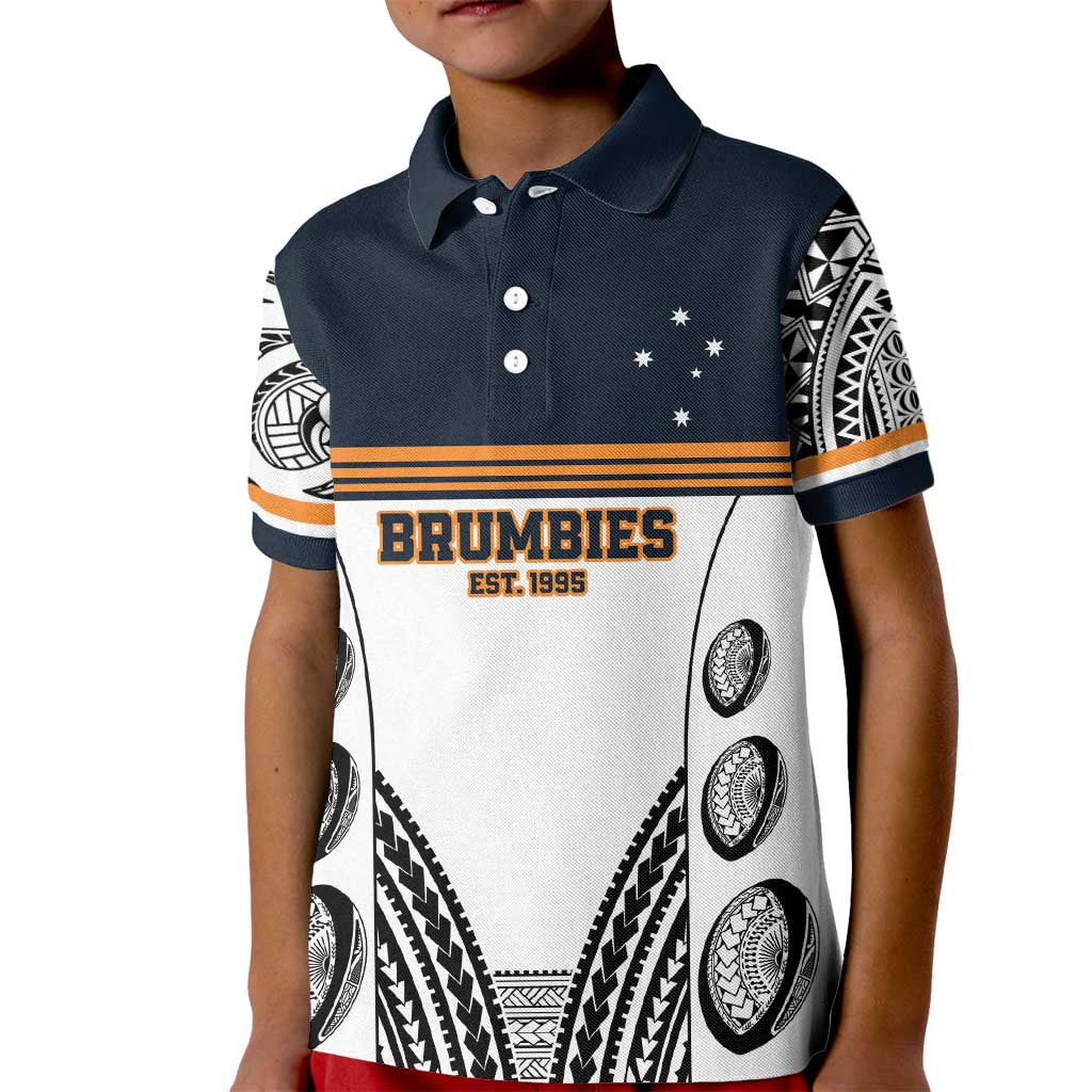 Australia Rugby Pacific Custom Kid Polo Shirt 2003 Brumby Vintage Old
