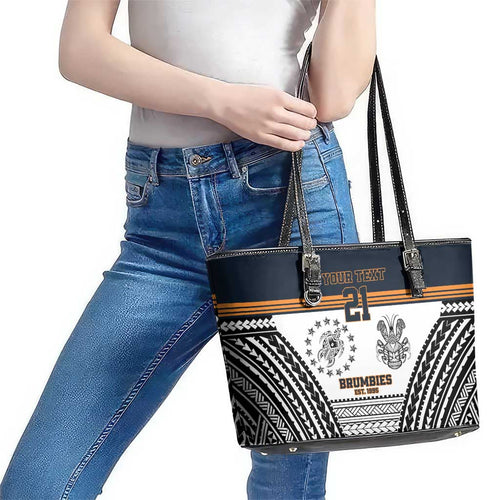 Australia Rugby Pacific Custom Leather Tote Bag 2003 Brumby Vintage Old