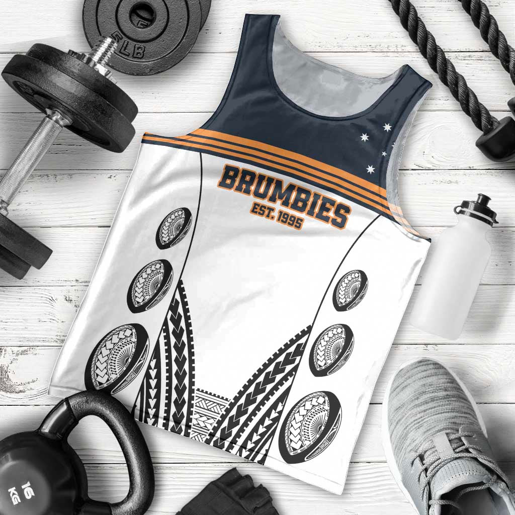 Australia Rugby Pacific Custom Men Tank Top 2003 Brumby Vintage Old