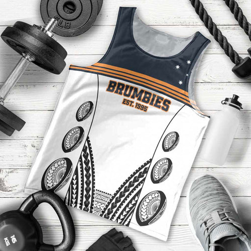 Australia Rugby Pacific Custom Men Tank Top 2003 Brumby Vintage Old
