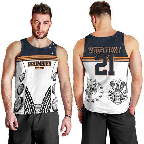 Australia Rugby Pacific Custom Men Tank Top 2003 Brumby Vintage Old