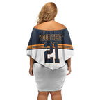 Australia Rugby Pacific Custom Off Shoulder Short Dress 2003 Brumby Vintage Old