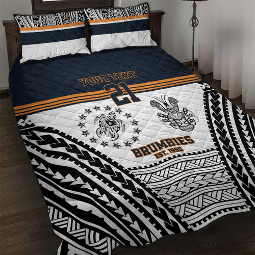 Australia Rugby Pacific Custom Quilt Bed Set 2003 Brumby Vintage Old