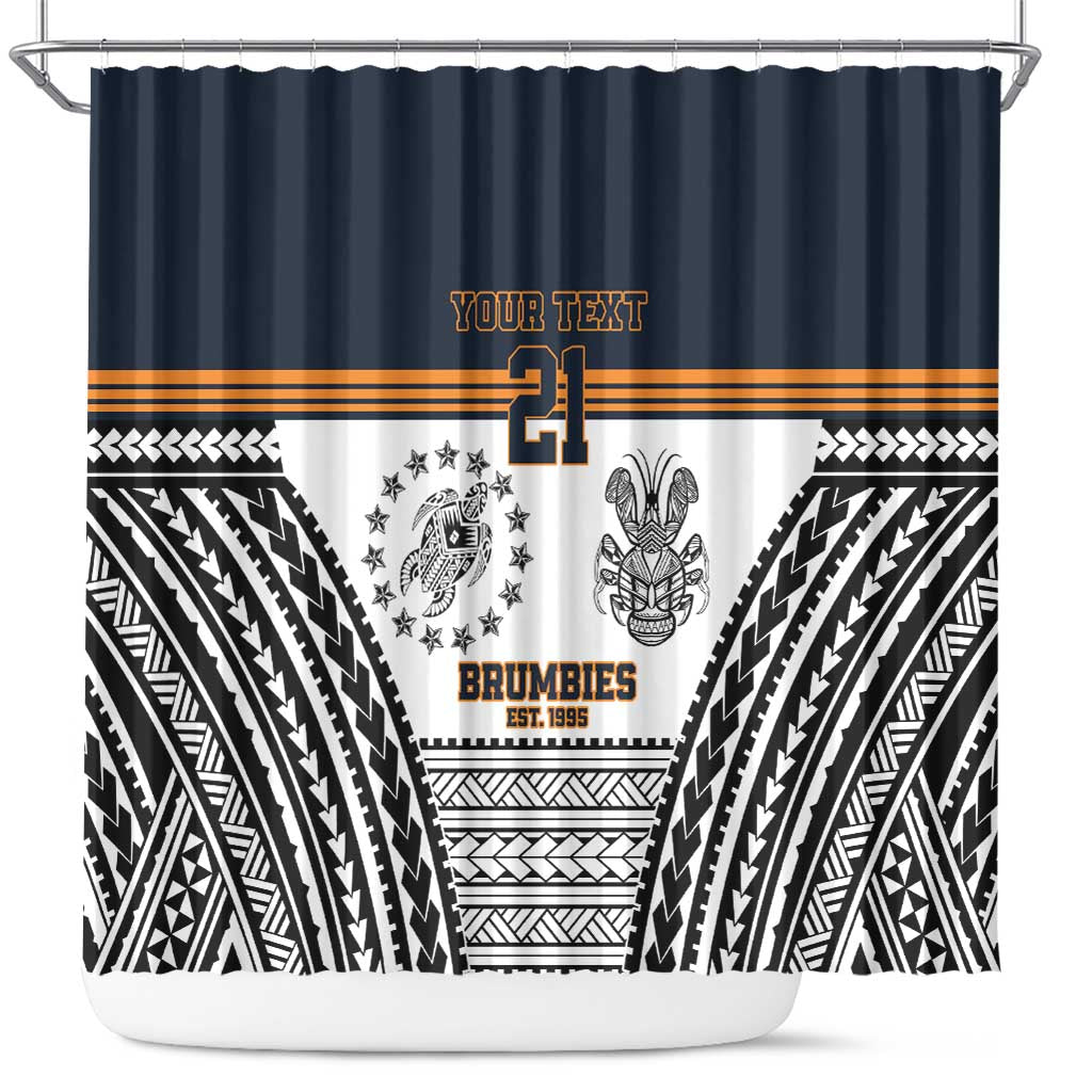 Australia Rugby Pacific Custom Shower Curtain 2003 Brumby Vintage Old